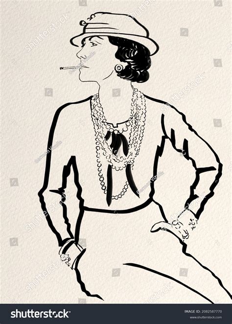 coco chanel dibujo